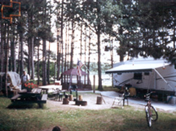 photo of the campground host site at mosomo campground